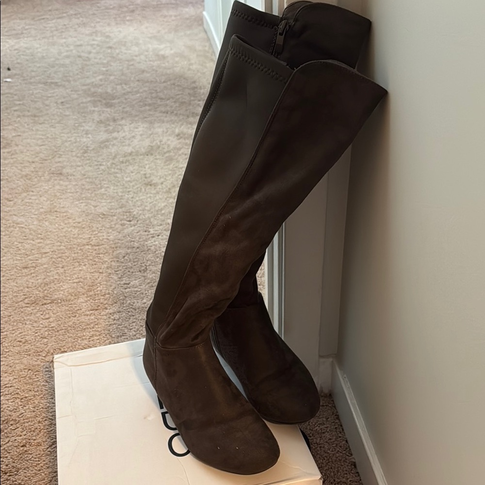 Elegant Gray Aldo Darcia Boots Knee-High Boots
